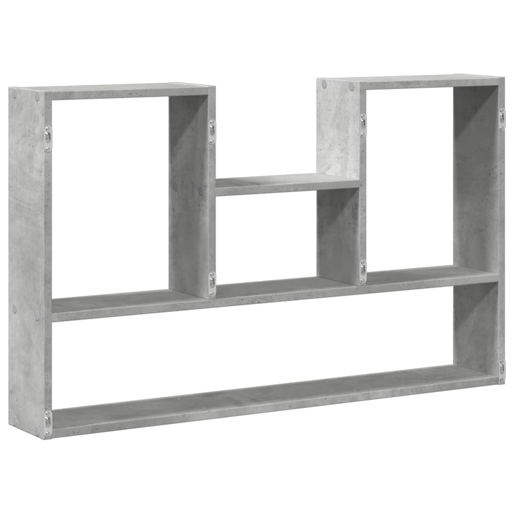 Étagère murale gris béton 99x15x60 cm bois d'ingénierie