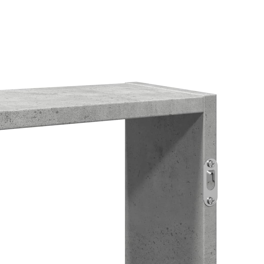 Étagère murale gris béton 99x15x60 cm bois d'ingénierie