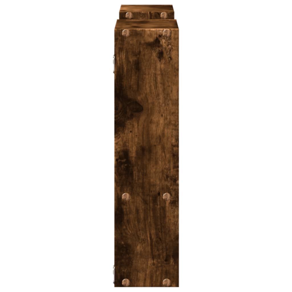 Étagère murale chêne fumé 99x15x60 cm bois d'ingénierie