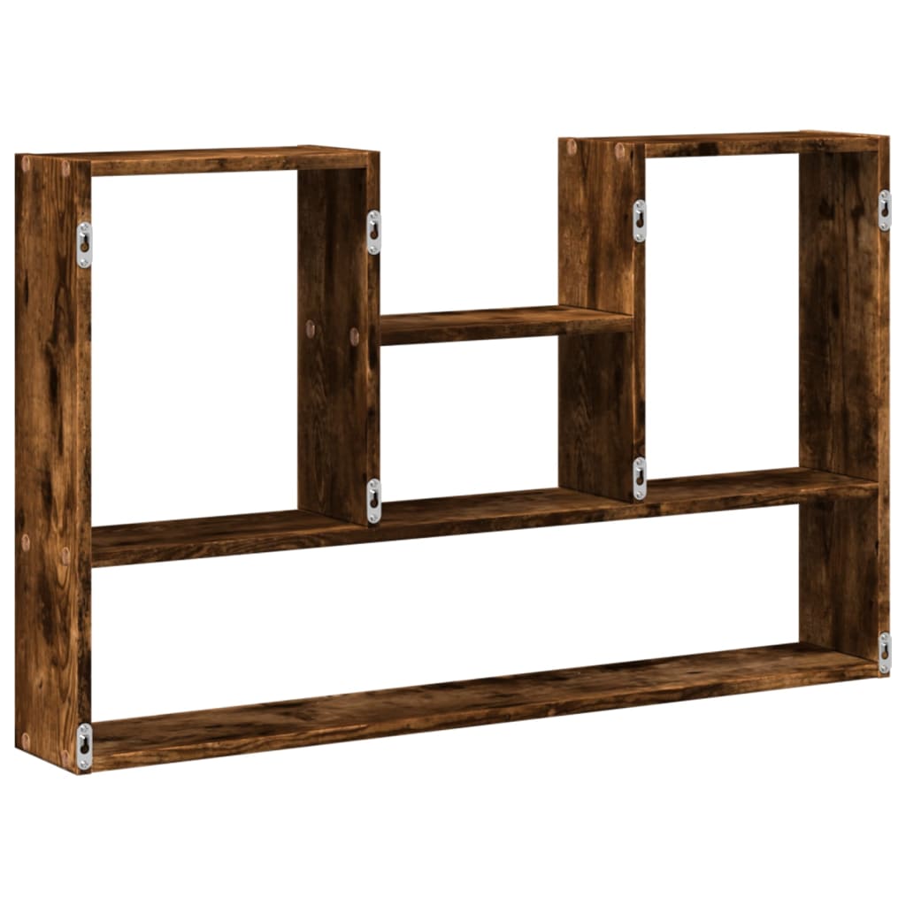 Étagère murale chêne fumé 99x15x60 cm bois d'ingénierie