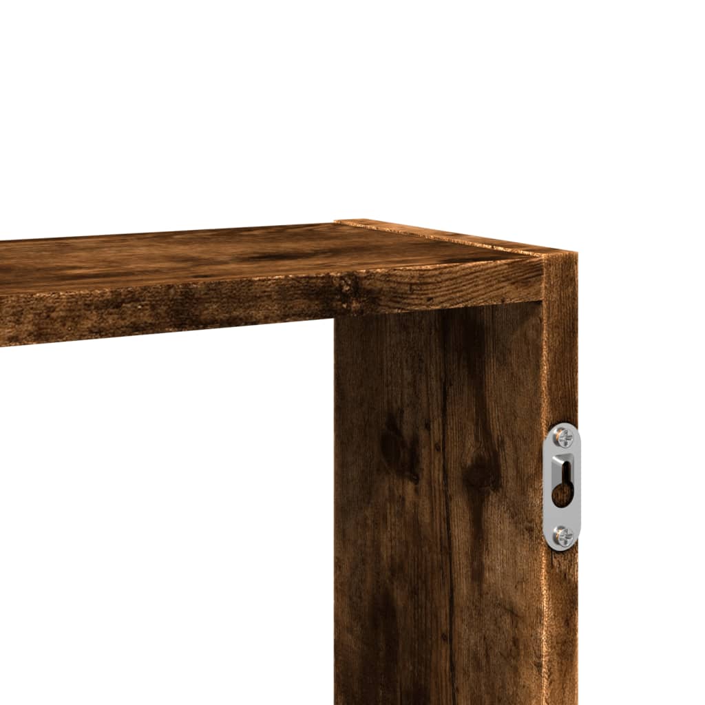 Étagère murale chêne fumé 99x15x60 cm bois d'ingénierie