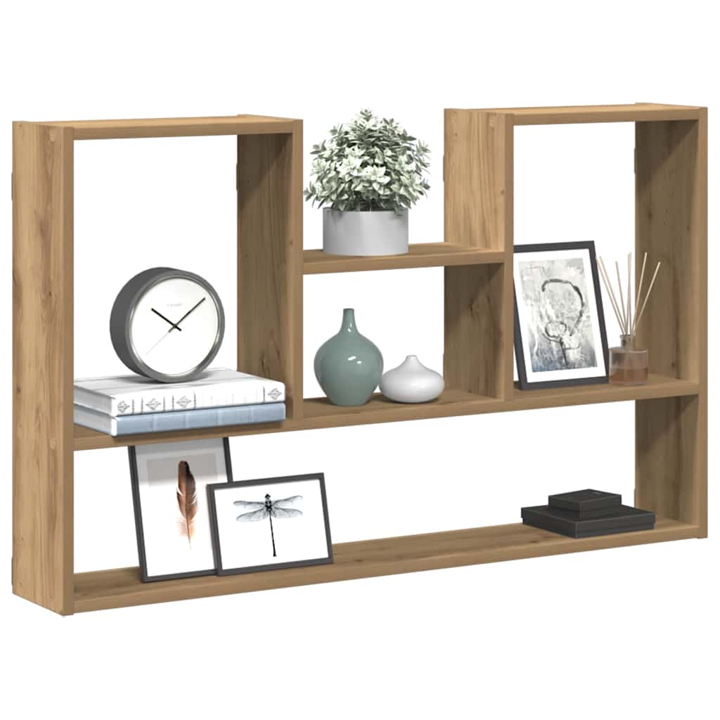 Étagère murale chêne artisanal 99x15x60 cm bois d'ingénierie
