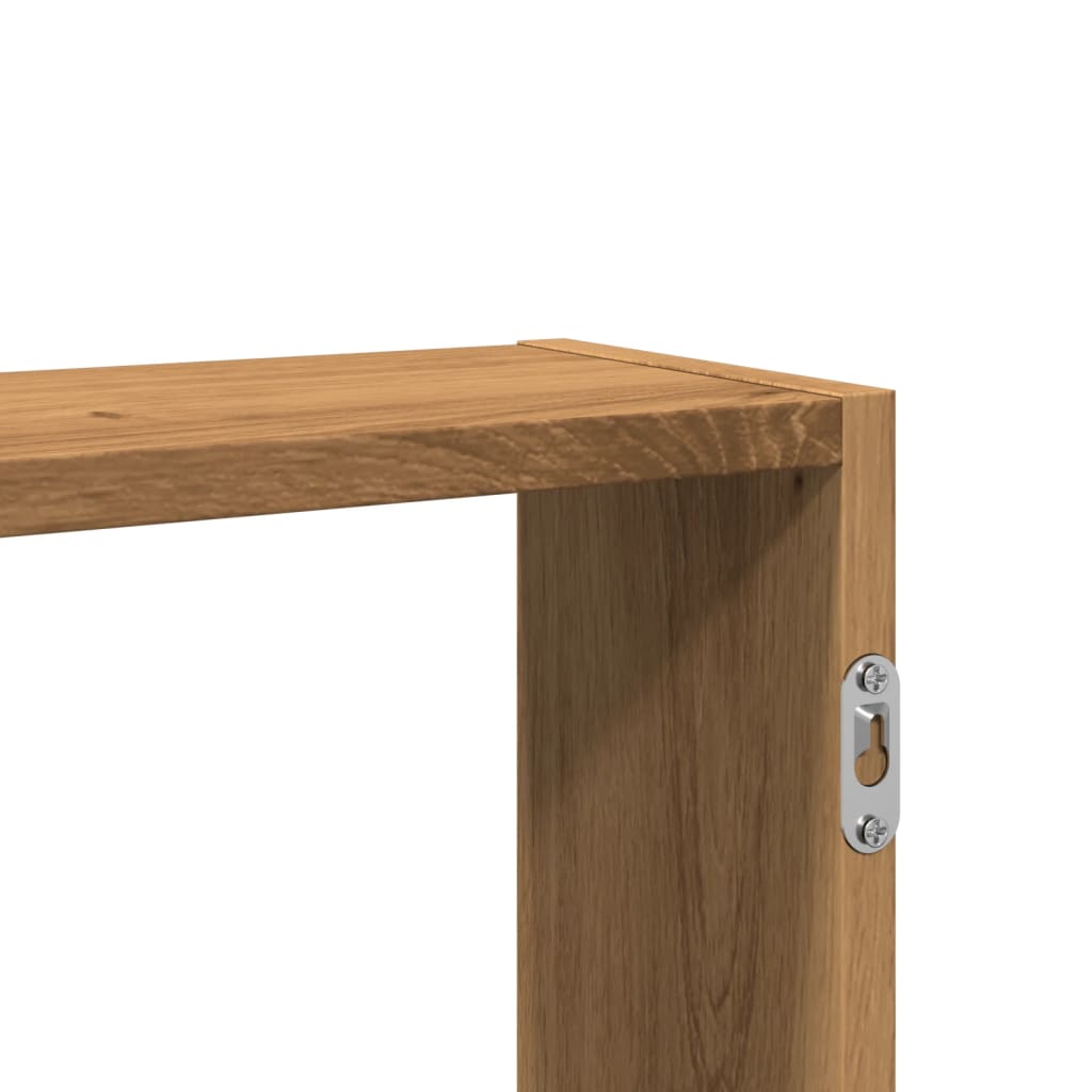 Étagère murale chêne artisanal 99x15x60 cm bois d'ingénierie