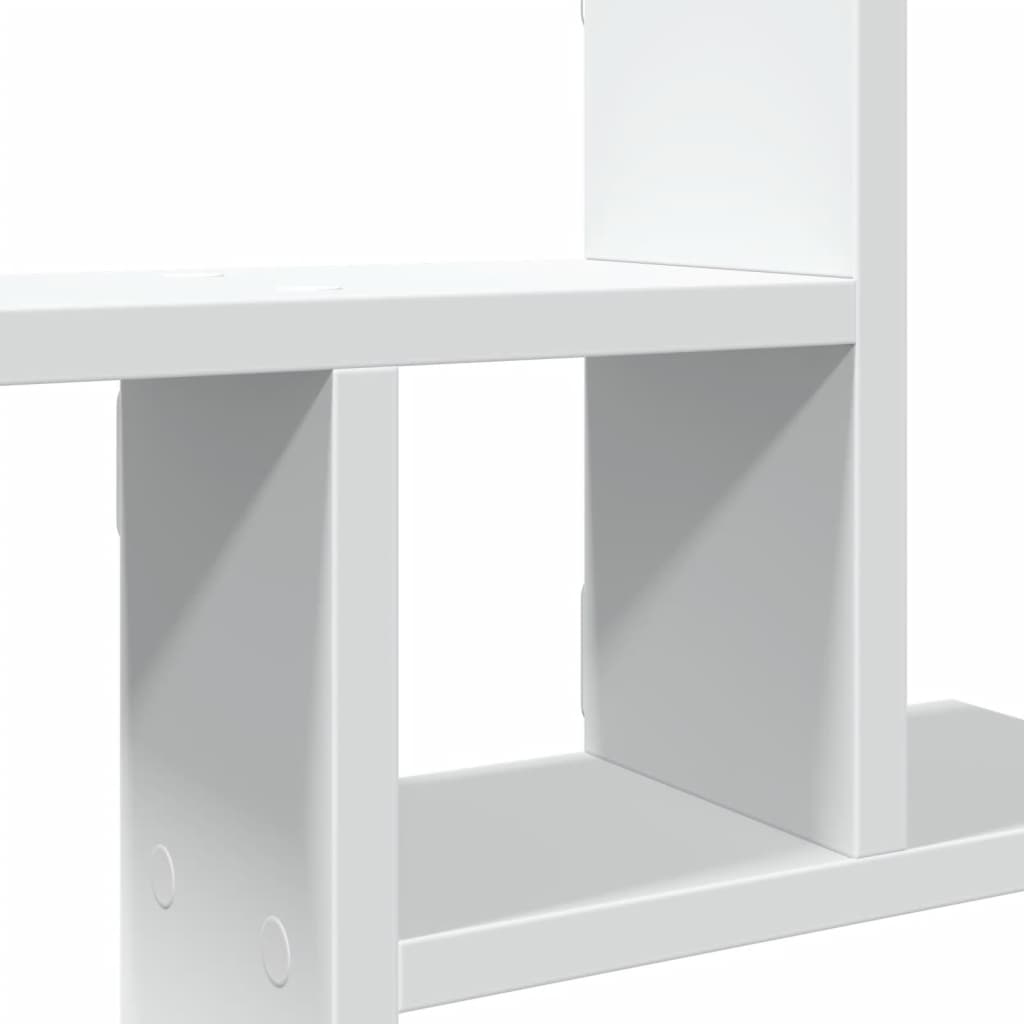 Étagères murales 2 pcs blanc 38x12x38 cm bois d'ingénierie
