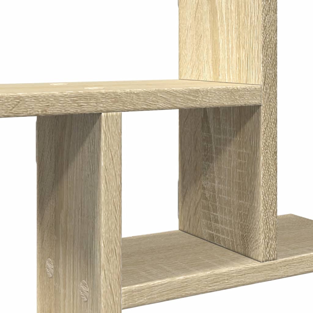 Étagères murales 2pcs chêne sonoma 38x12x38cm bois d'ingénierie