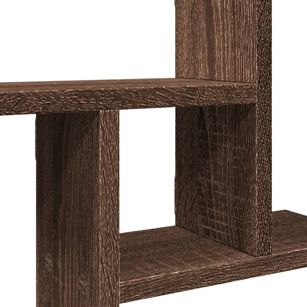 Étagères murales 2pcs chêne marron 38x12x38cm bois d'ingénierie