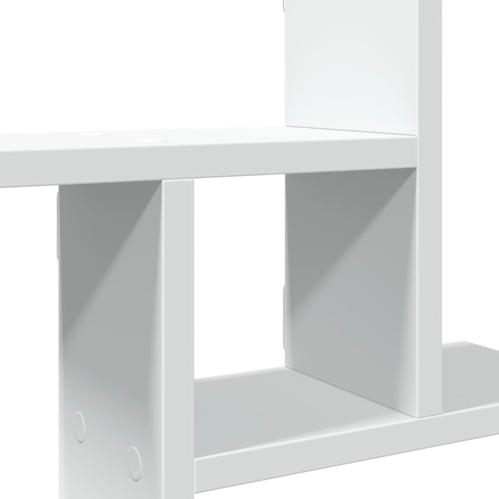 Étagères murales 2 pcs blanc 50x12x50 cm bois d'ingénierie