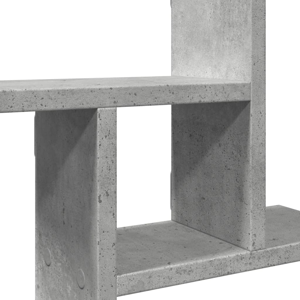 Étagères murales 2 pcs gris béton 50x12x50 cm bois d'ingénierie