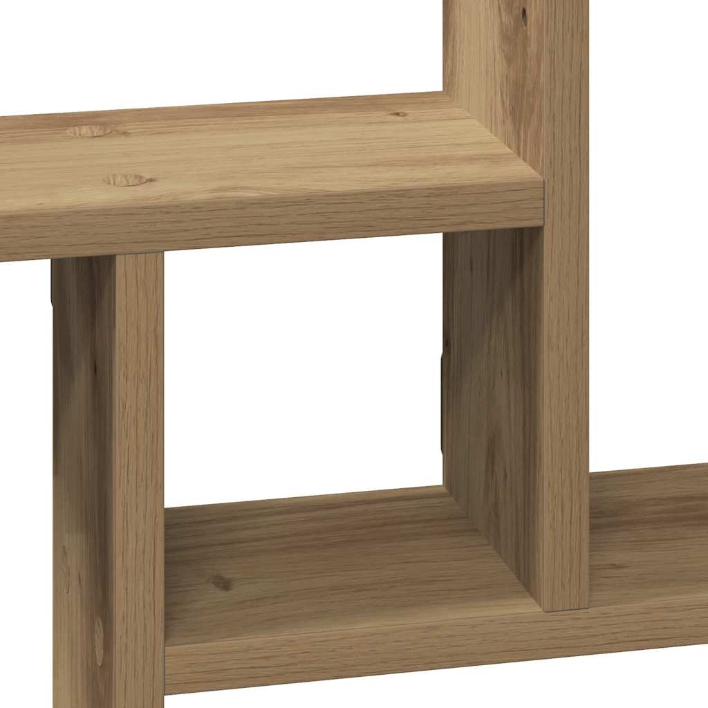Étagères murales 2 pcs chêne artisanal bois d'ingénierie