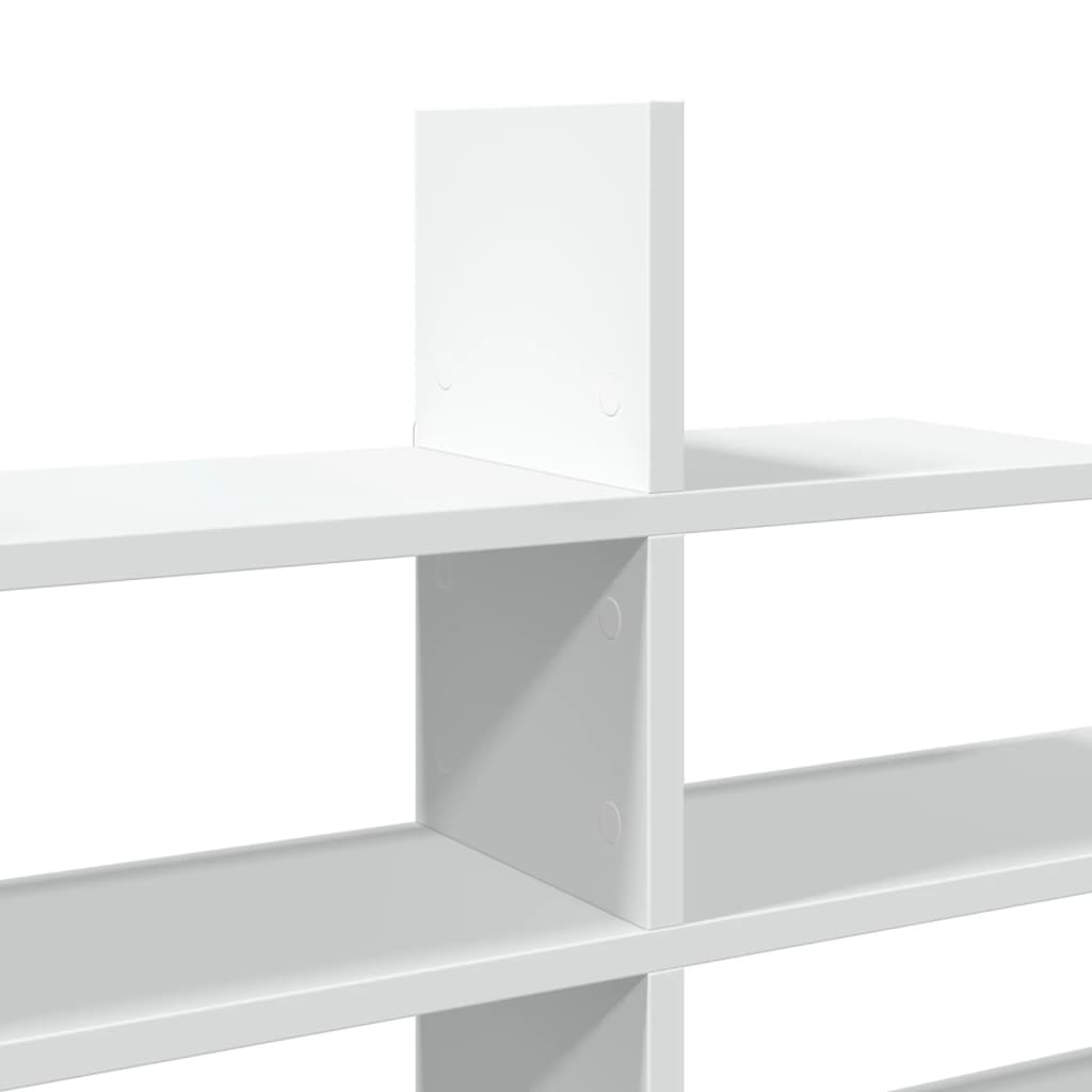 Étagère murale blanc 124,5x18x60,5 cm bois d'ingénierie