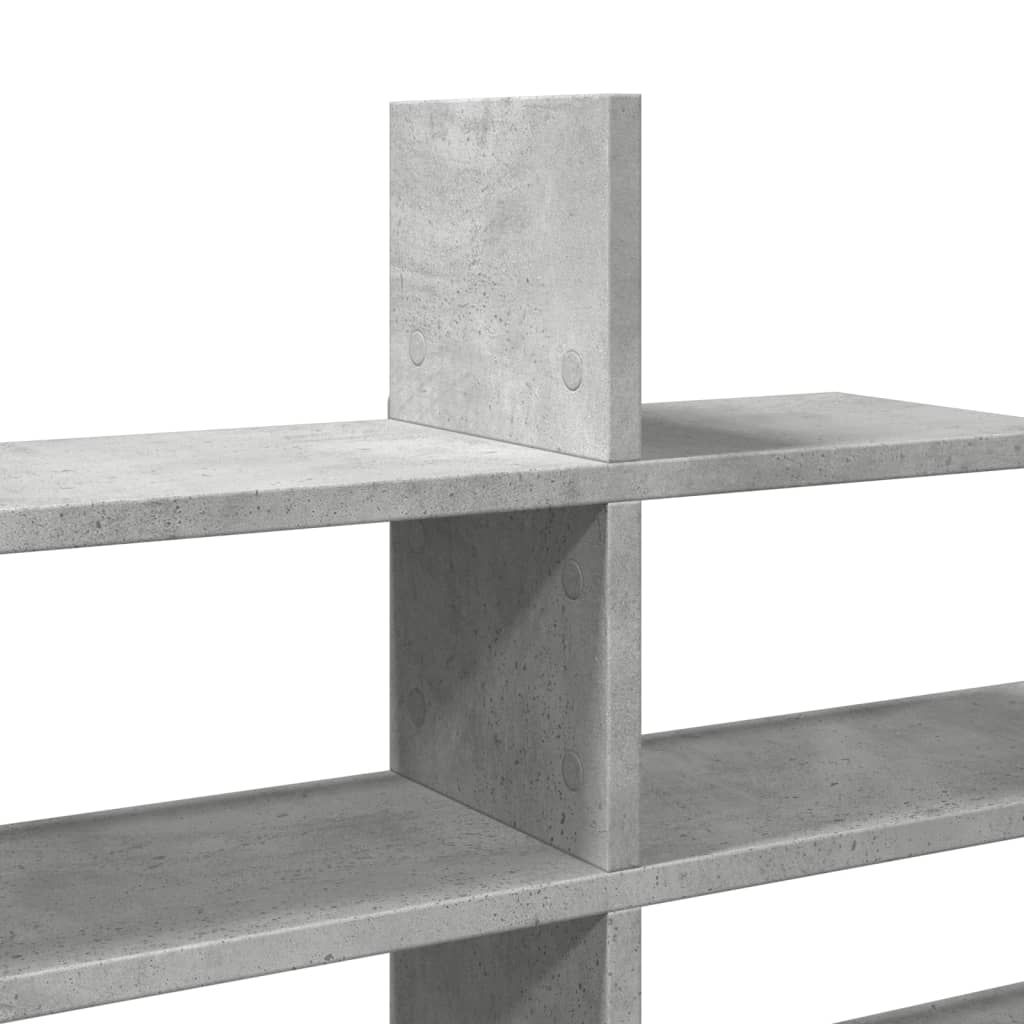 Étagère murale gris béton 124,5x18x60,5 cm bois d'ingénierie