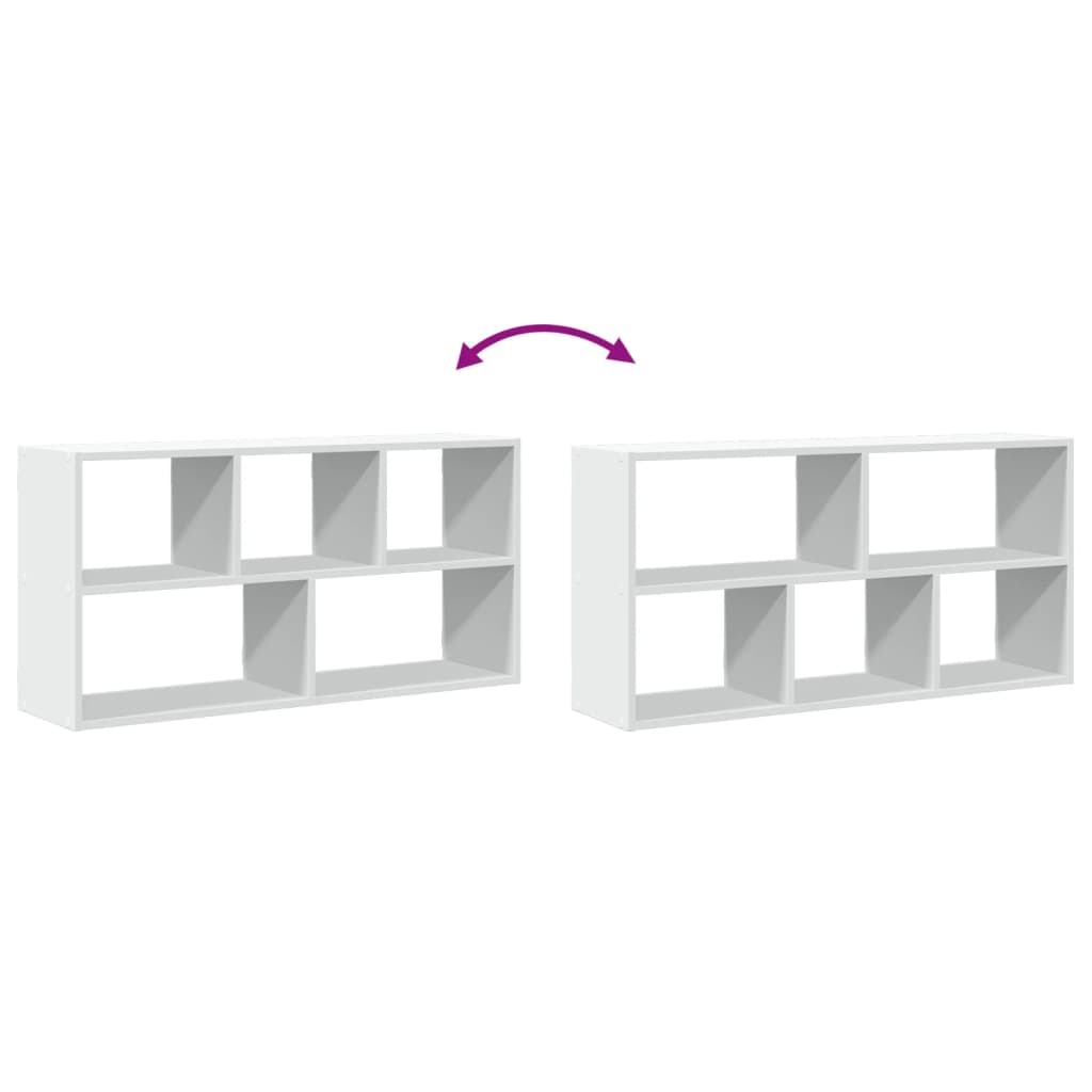 Étagère murale blanc 100x25x50 cm bois d'ingénierie
