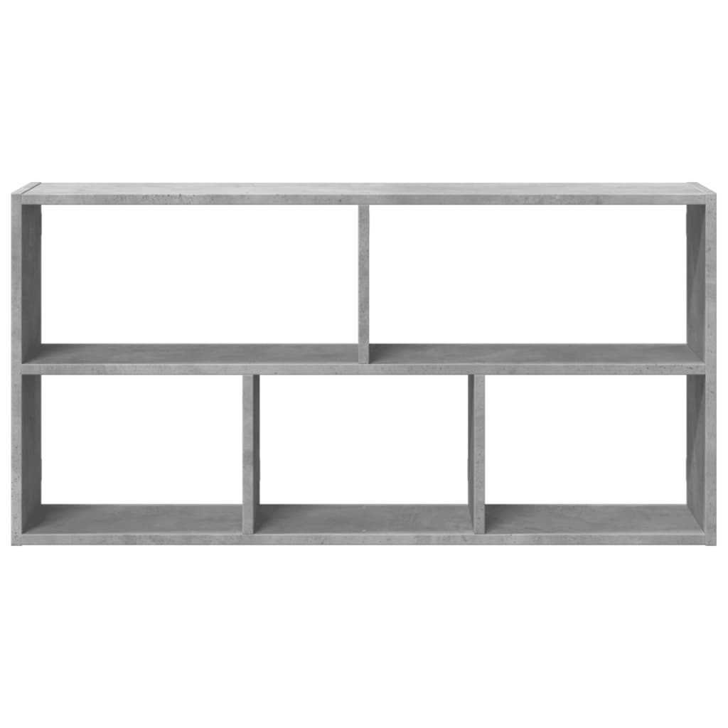 Étagère murale gris béton 100x25x50 cm bois d'ingénierie