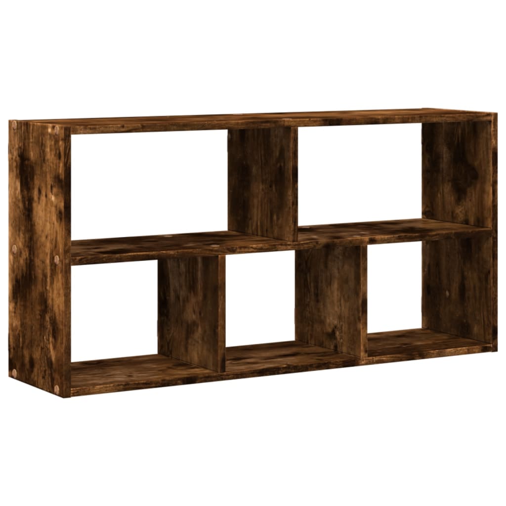 Étagère murale chêne fumé 100x25x50 cm bois d'ingénierie