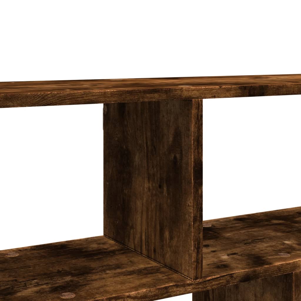 Étagère murale chêne fumé 100x25x50 cm bois d'ingénierie