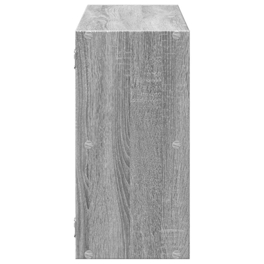 Étagère murale sonoma gris 100x25x50 cm bois ingénierie
