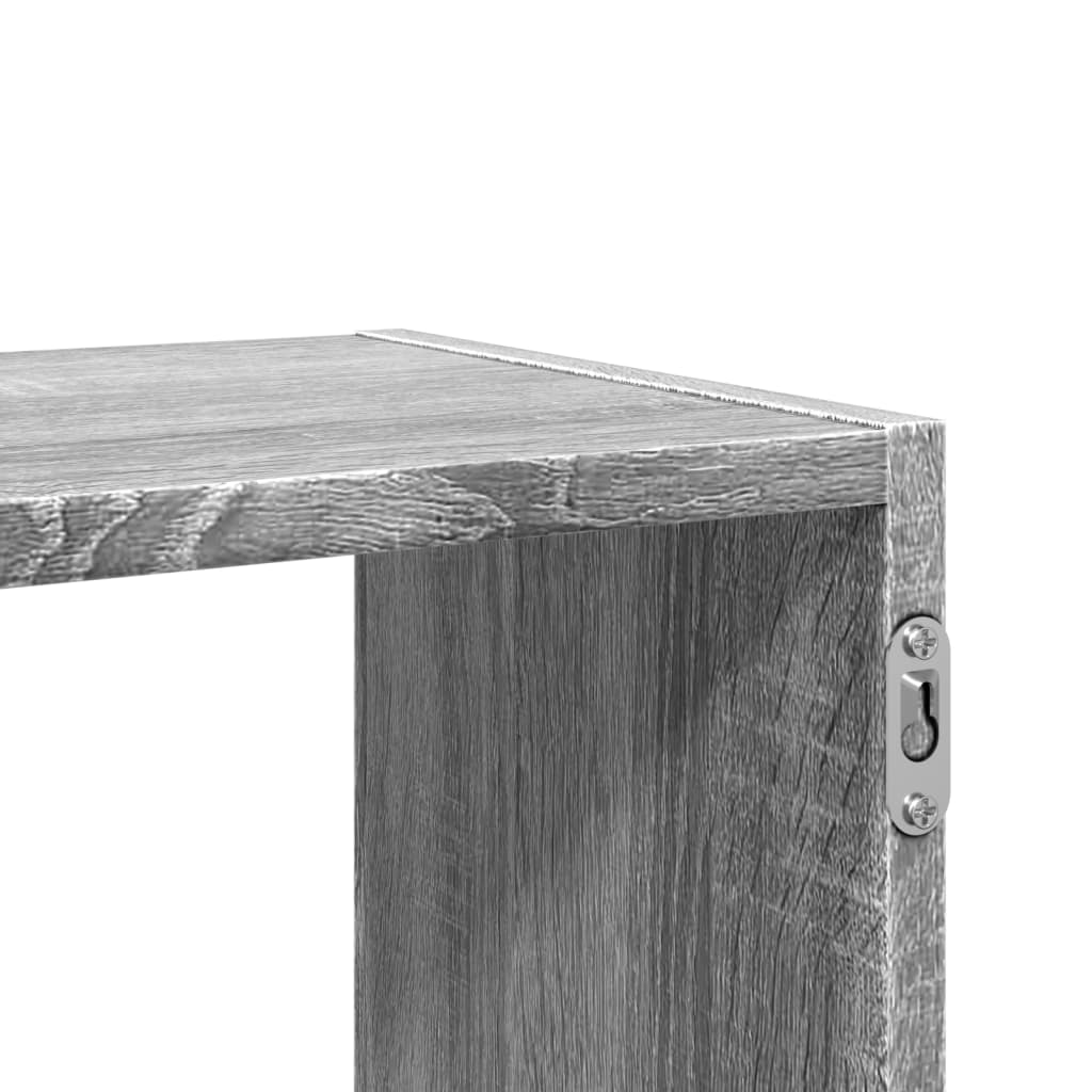 Étagère murale sonoma gris 100x25x50 cm bois ingénierie