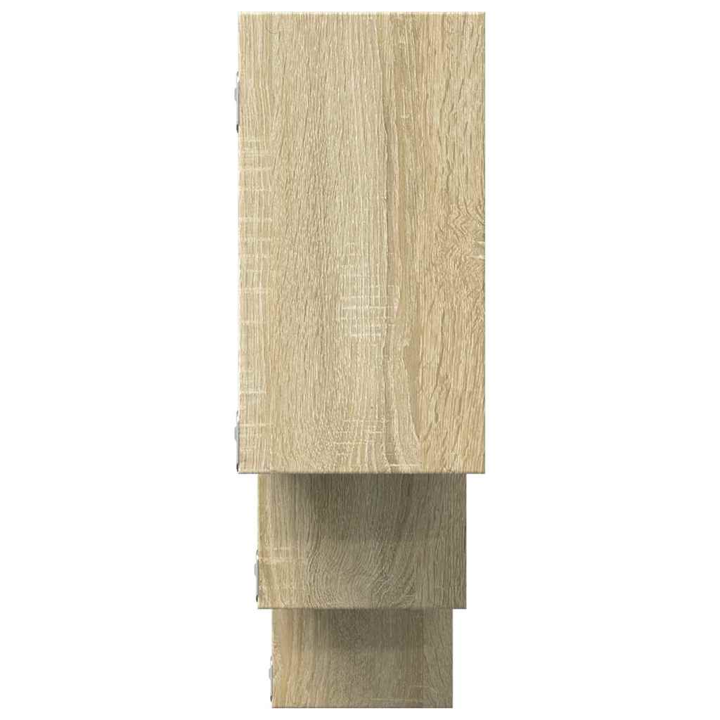Étagère murale chêne sonoma 159x18x66 cm bois d'ingénierie