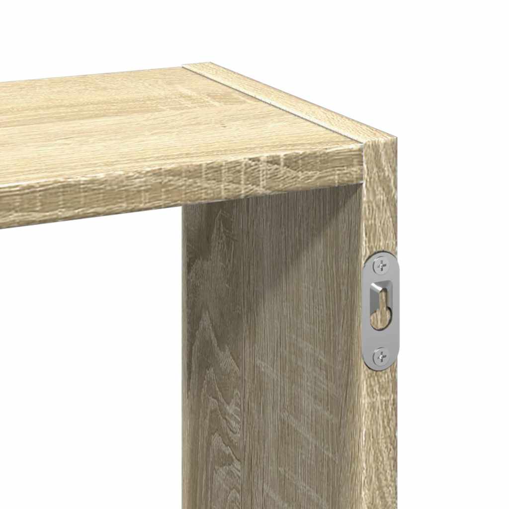 Étagère murale chêne sonoma 159x18x66 cm bois d'ingénierie
