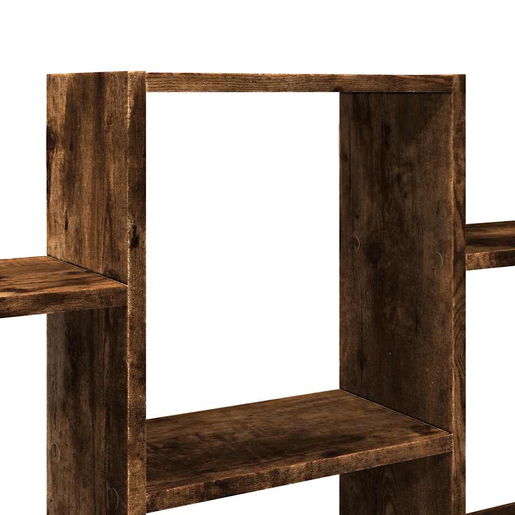 Étagère murale chêne fumé 159x18x66 cm bois d'ingénierie
