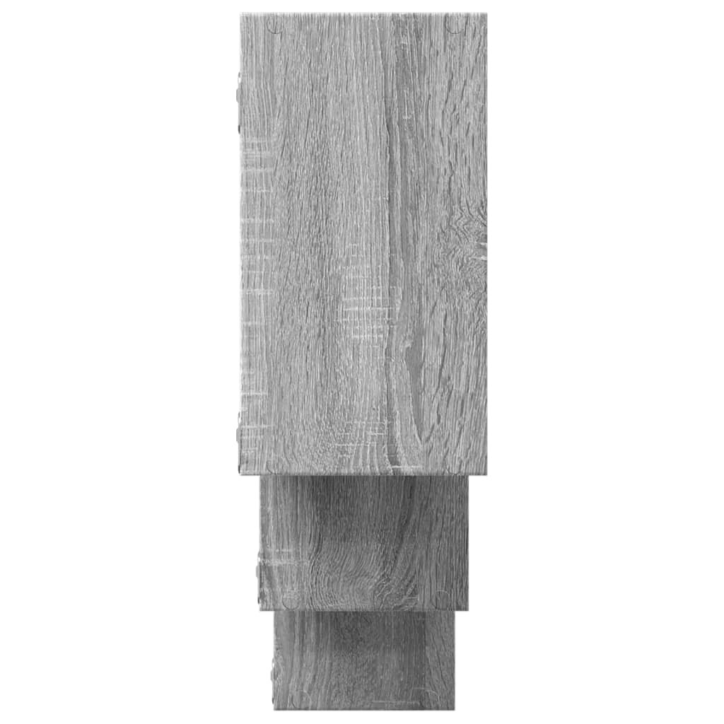 Étagère murale sonoma gris 159x18x66 cm bois ingénierie