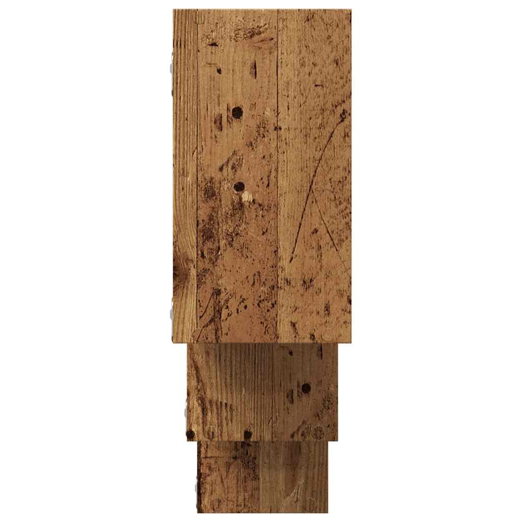 Étagère murale vieux bois 159x18x66 cm bois d'ingénierie