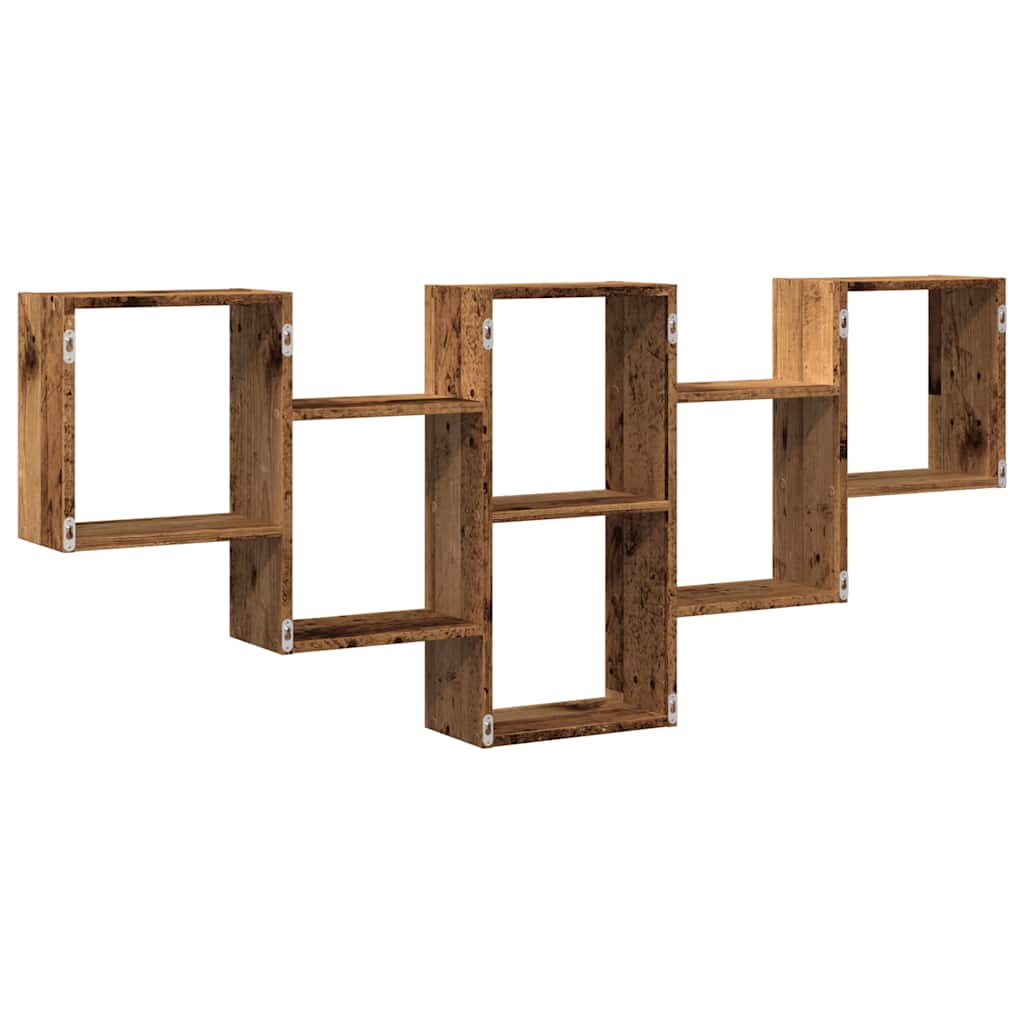 Étagère murale vieux bois 159x18x66 cm bois d'ingénierie