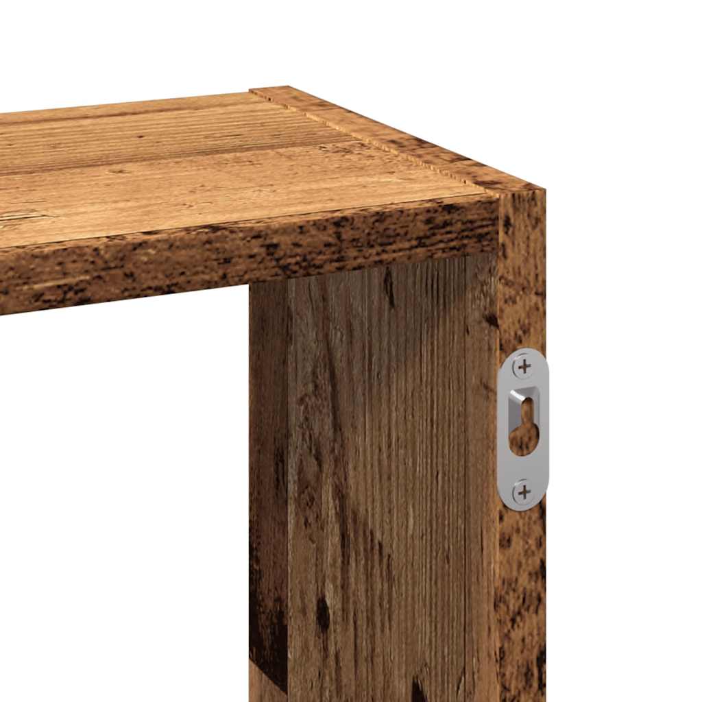 Étagère murale vieux bois 159x18x66 cm bois d'ingénierie