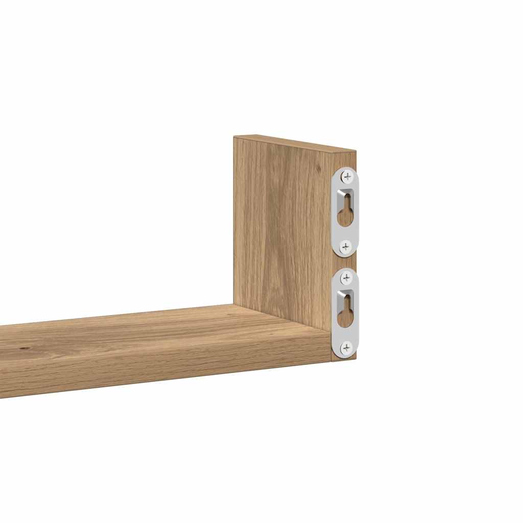 Étagères murales 3 pcs chêne artisanal bois d'ingénierie