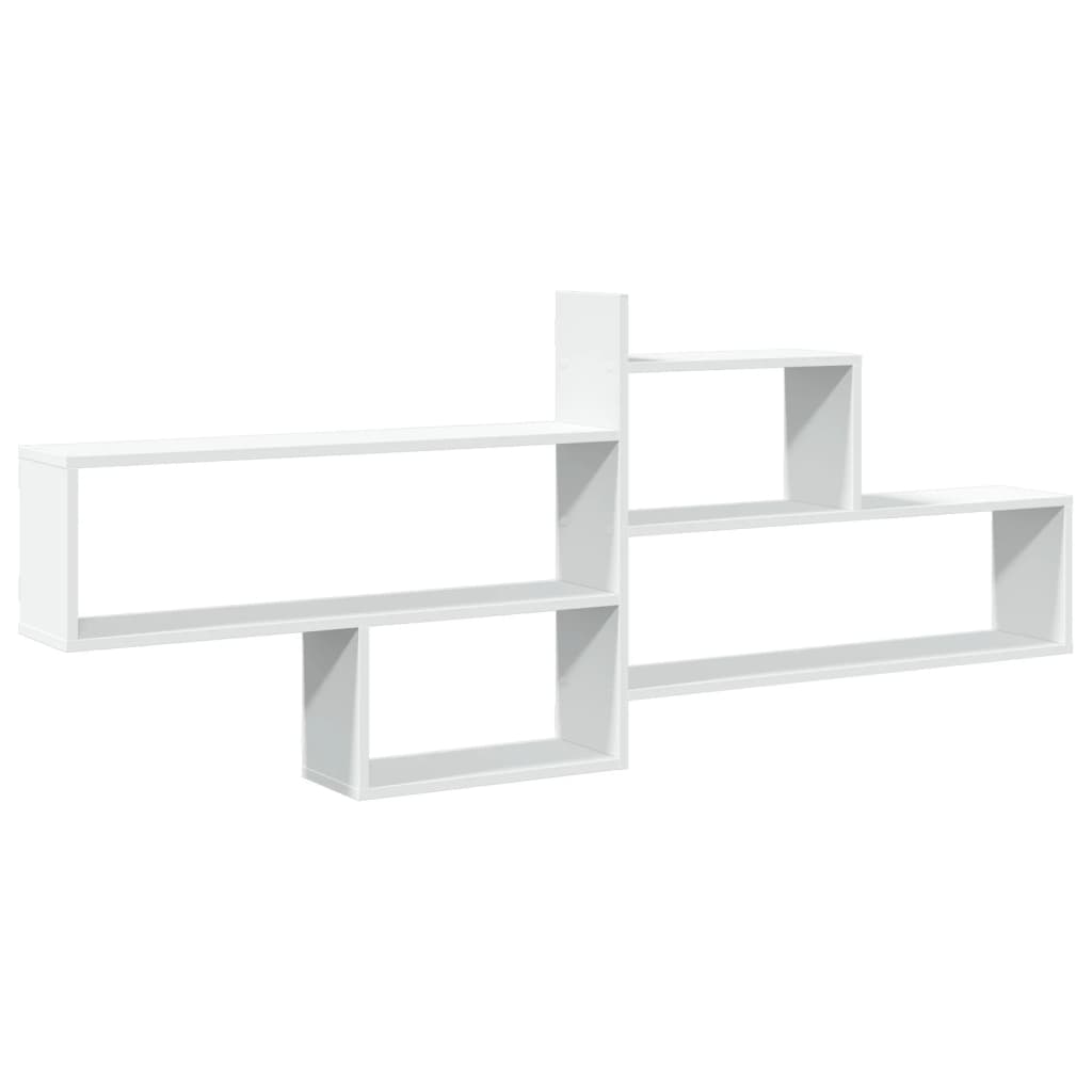 Étagère murale blanc 167,5x18x68 cm bois d'ingénierie