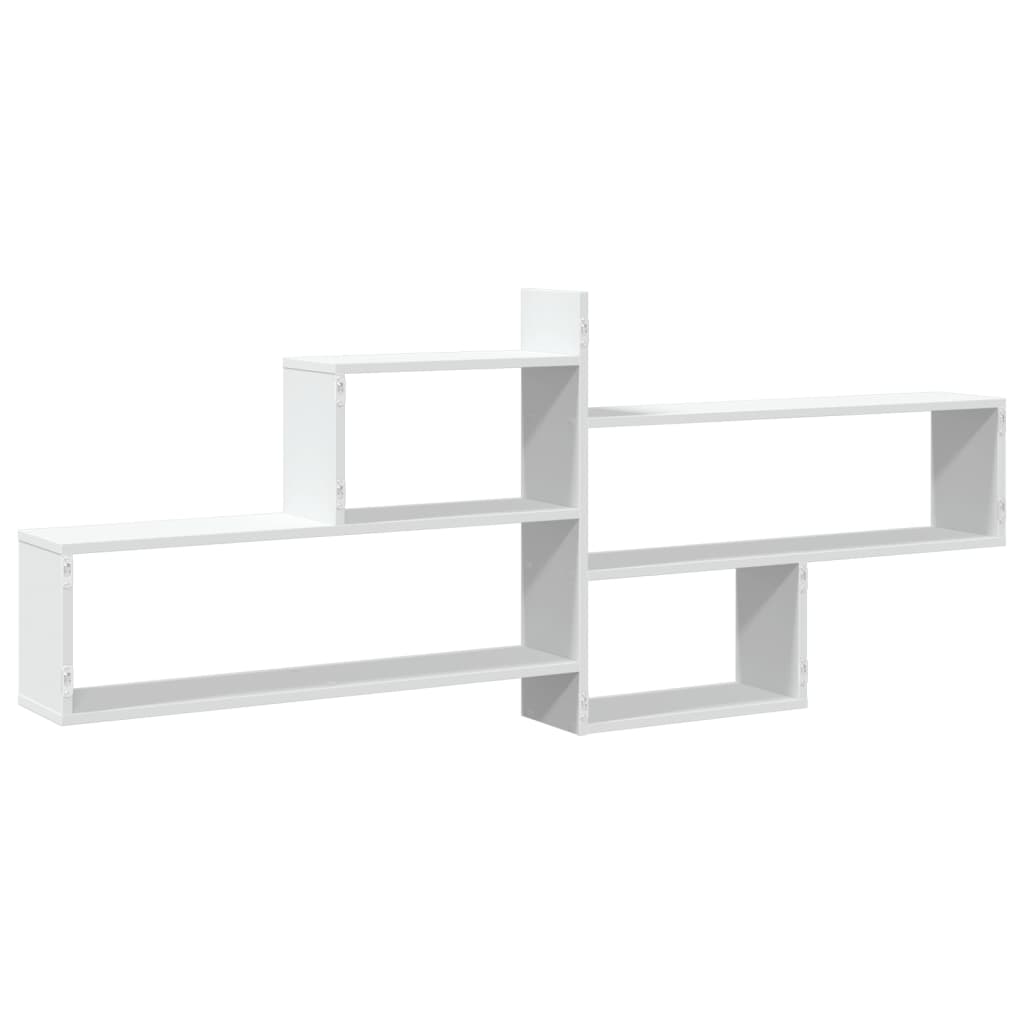 Étagère murale blanc 167,5x18x68 cm bois d'ingénierie