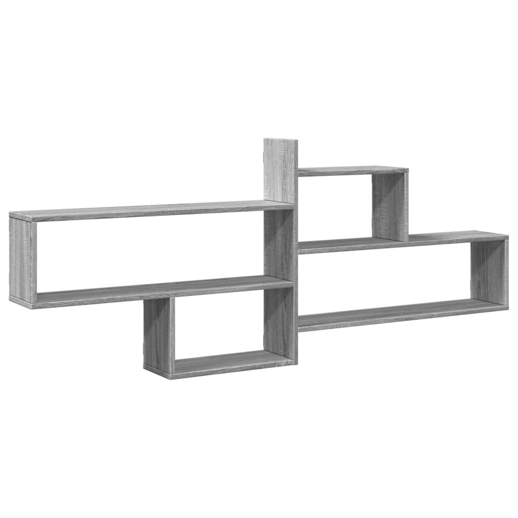 Étagère murale sonoma gris 167,5x18x68 cm bois ingénierie