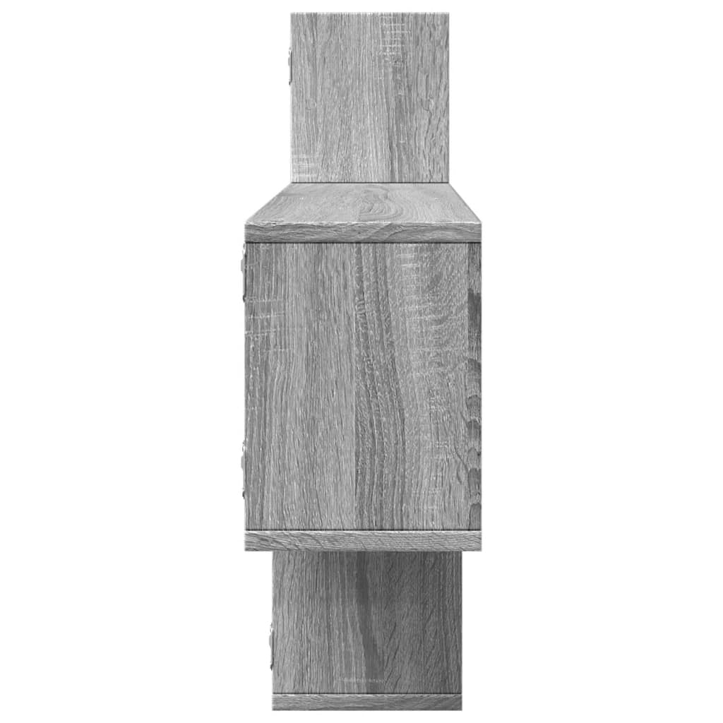 Étagère murale sonoma gris 167,5x18x68 cm bois ingénierie