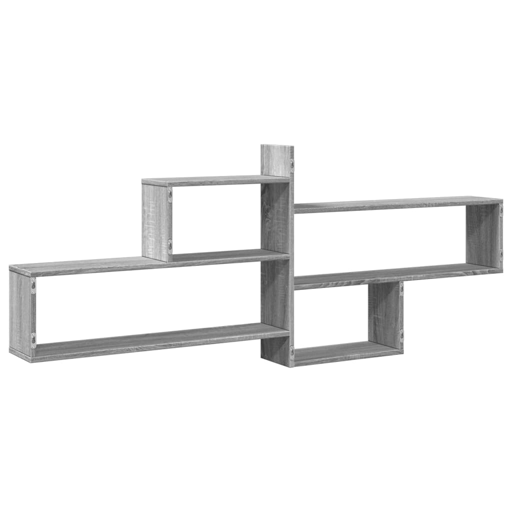Étagère murale sonoma gris 167,5x18x68 cm bois ingénierie