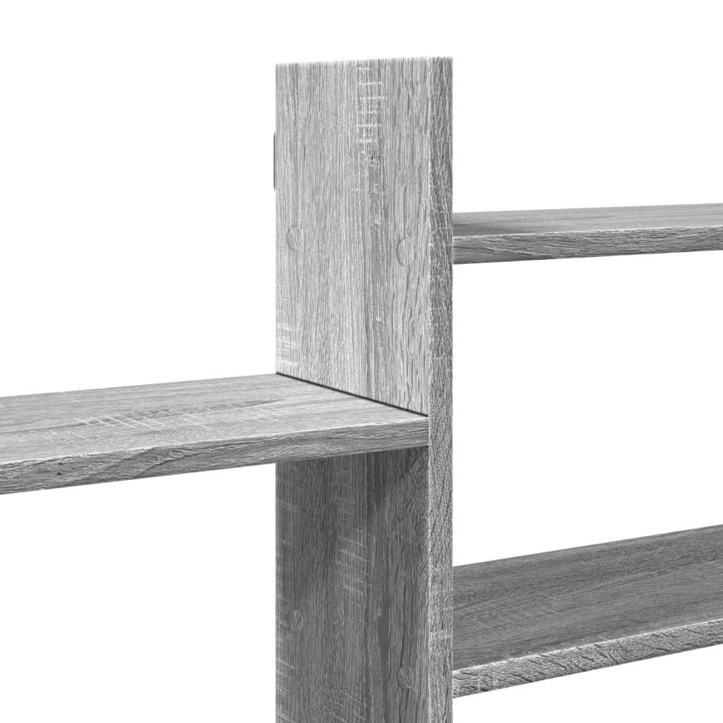 Étagère murale sonoma gris 167,5x18x68 cm bois ingénierie