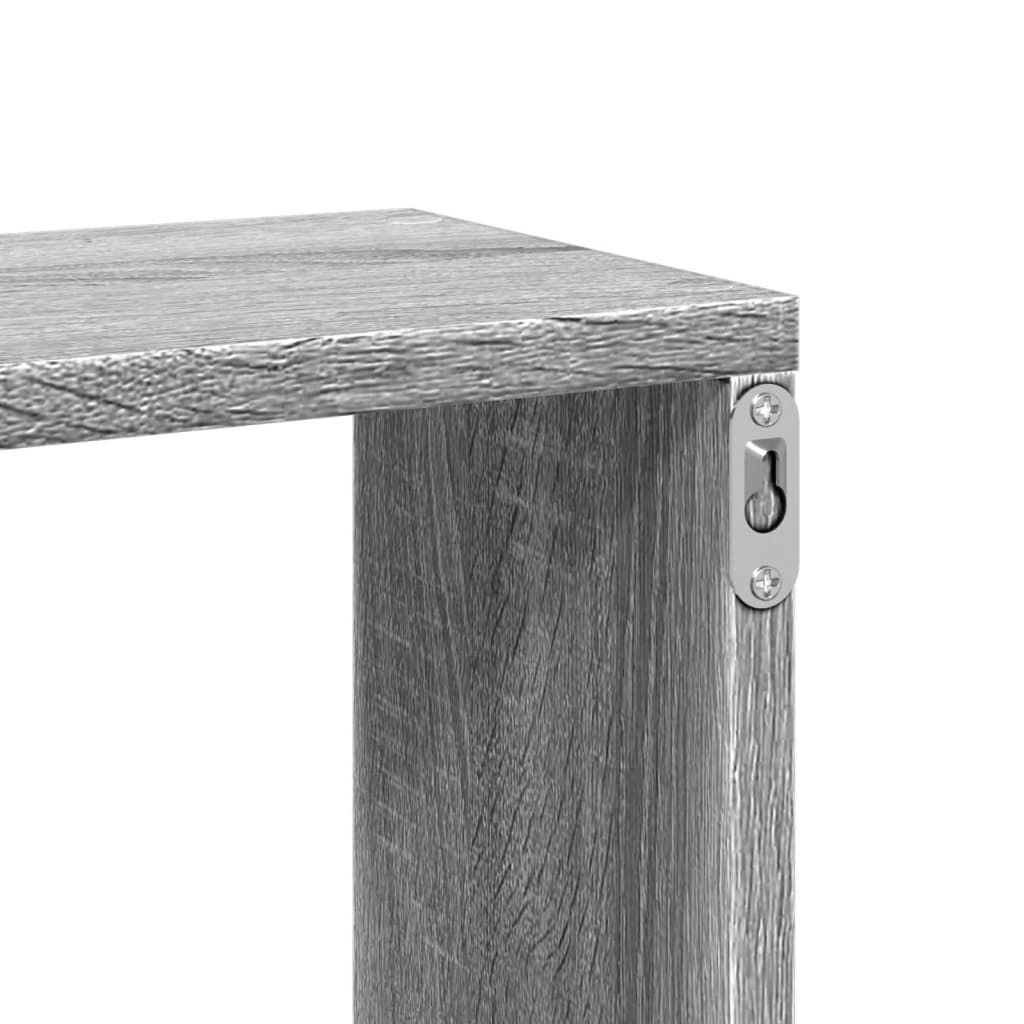 Étagère murale sonoma gris 167,5x18x68 cm bois ingénierie