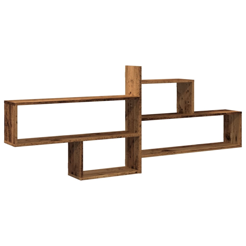 Étagère murale vieux bois 167,5x18x68 cm bois d'ingénierie