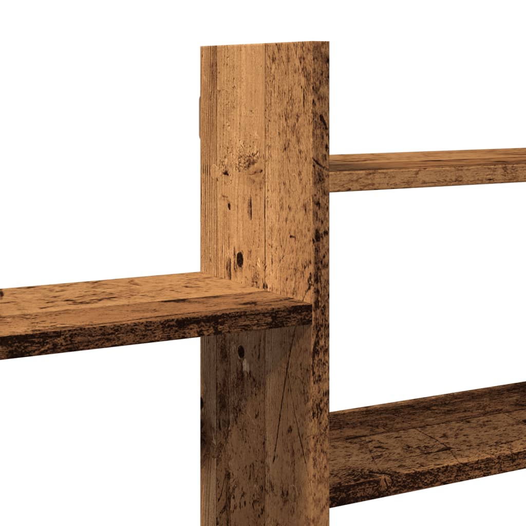 Étagère murale vieux bois 167,5x18x68 cm bois d'ingénierie