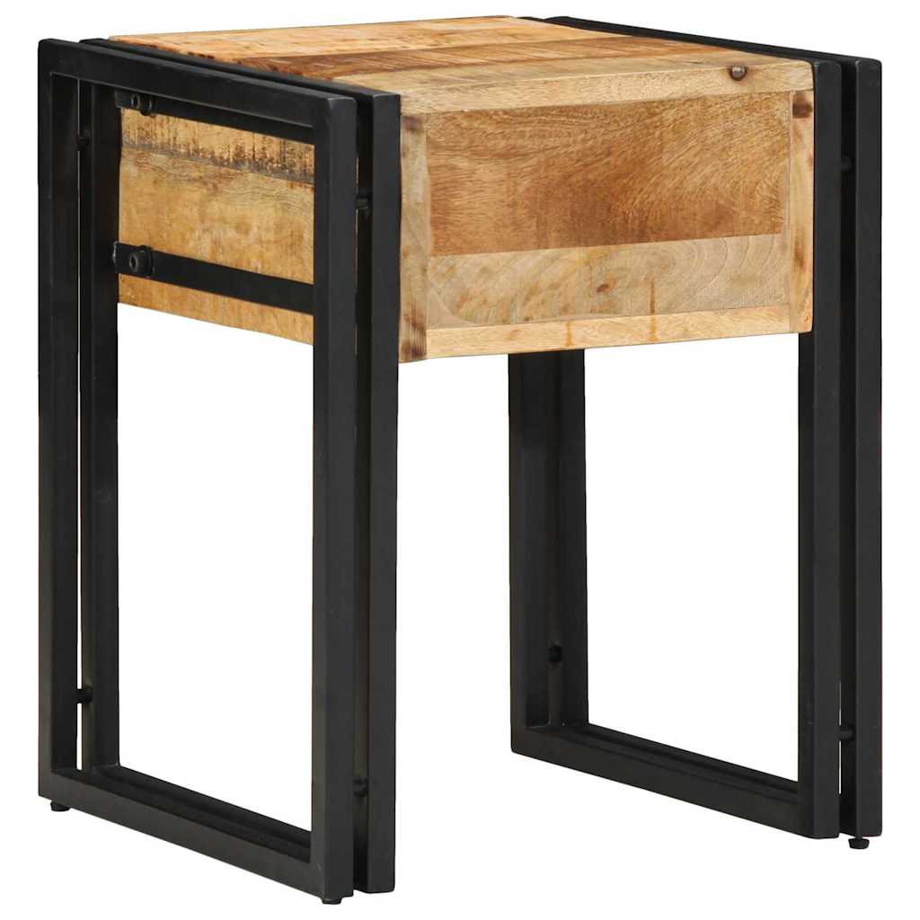 Table d'appoint Marron 40 x 40 x 50 cm bois de manguier massif