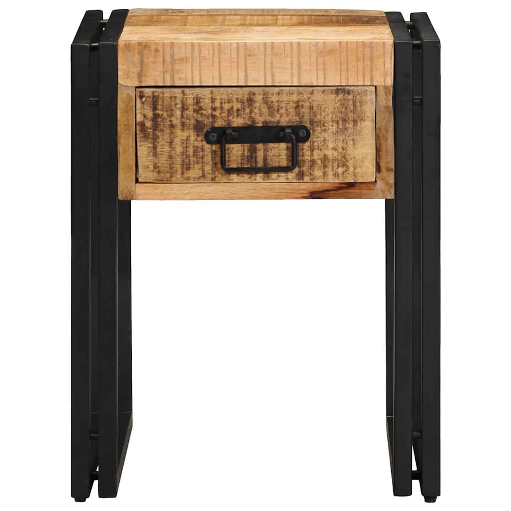 Table d'appoint Marron 40 x 40 x 50 cm bois de manguier massif