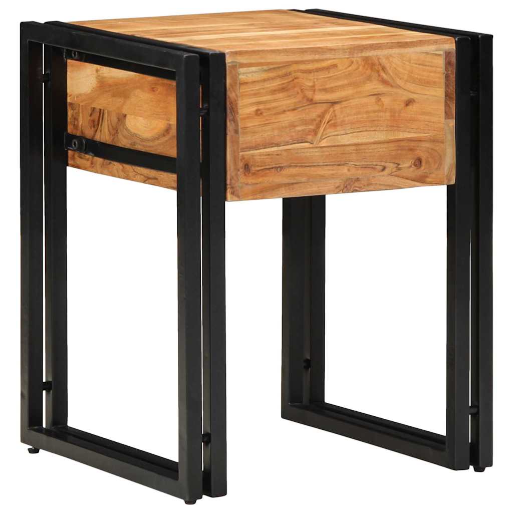 Table d'appoint Marron 40 x 40 x 50 cm Bois d'acacia massif