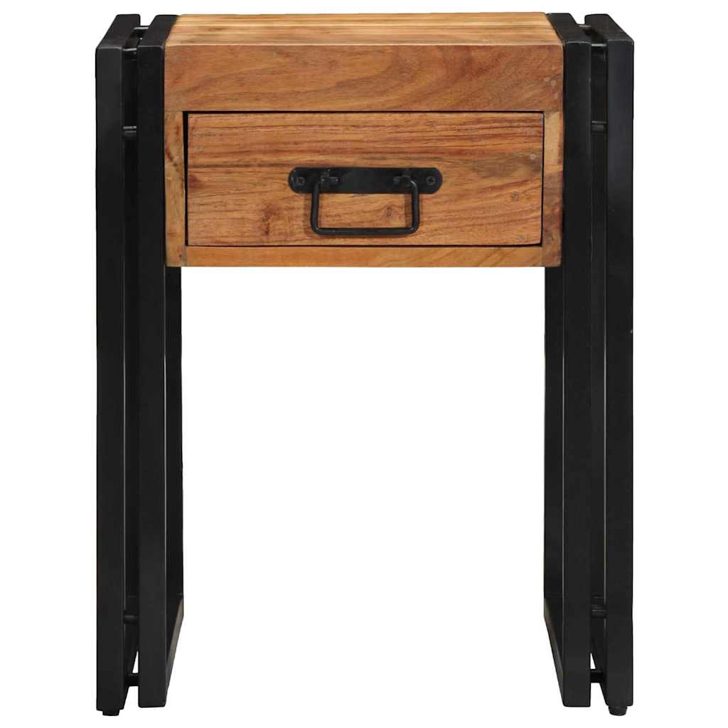 Table d'appoint Marron 40 x 40 x 50 cm Bois d'acacia massif