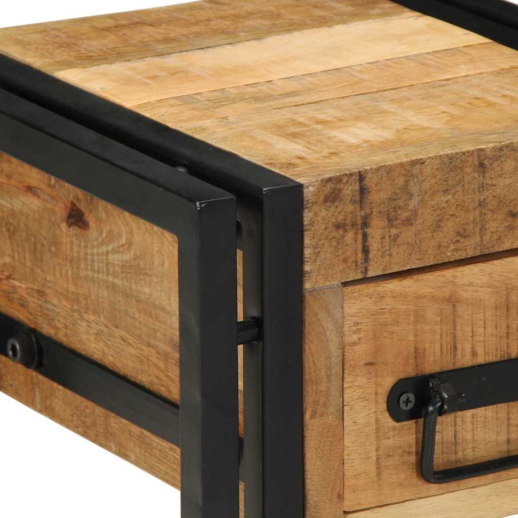 Table d'appoint Marron 30 x 30 x 40 cm bois de manguier massif