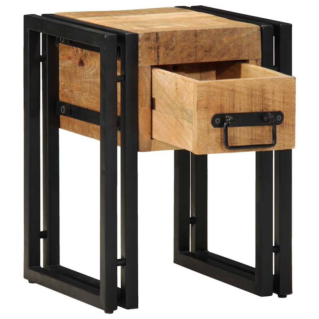 Table d'appoint Marron 30 x 30 x 40 cm bois de manguier massif