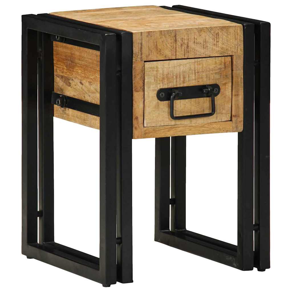 Table d'appoint Marron 30 x 30 x 40 cm bois de manguier massif