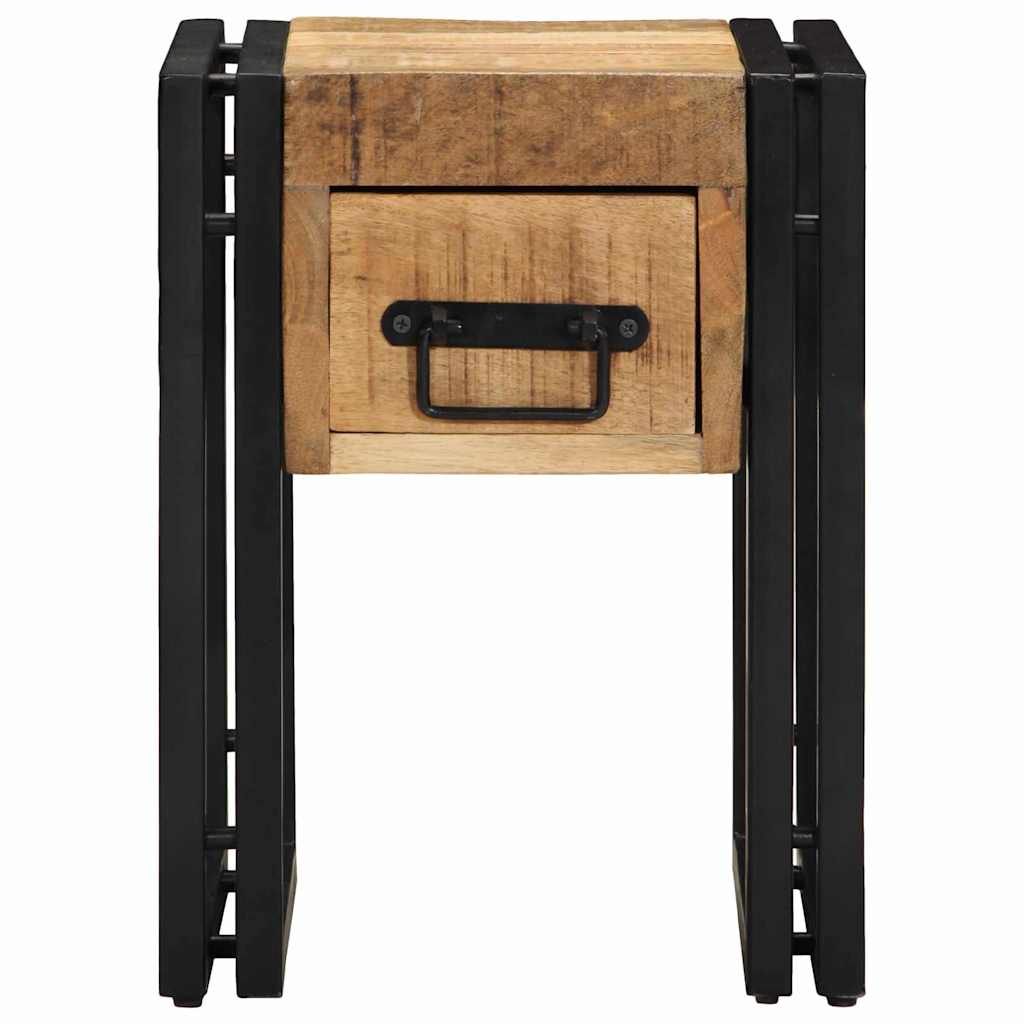 Table d'appoint Marron 30 x 30 x 40 cm bois de manguier massif