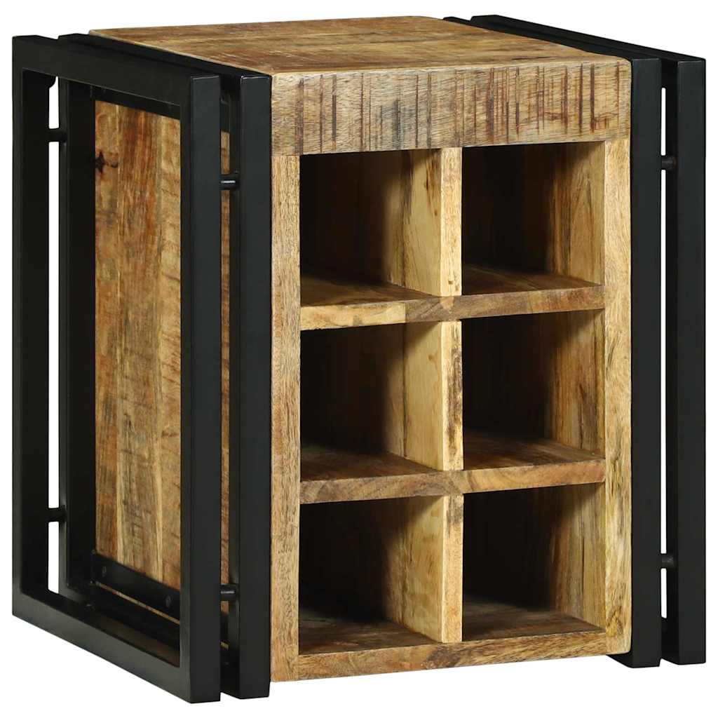 Étagère à vin Marron 34.5 x 35 x 39 cm Bois de manguier massif
