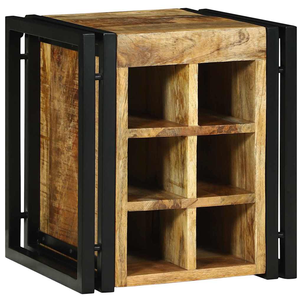 Étagère à vin Marron 34.5 x 35 x 39 cm Bois de manguier massif