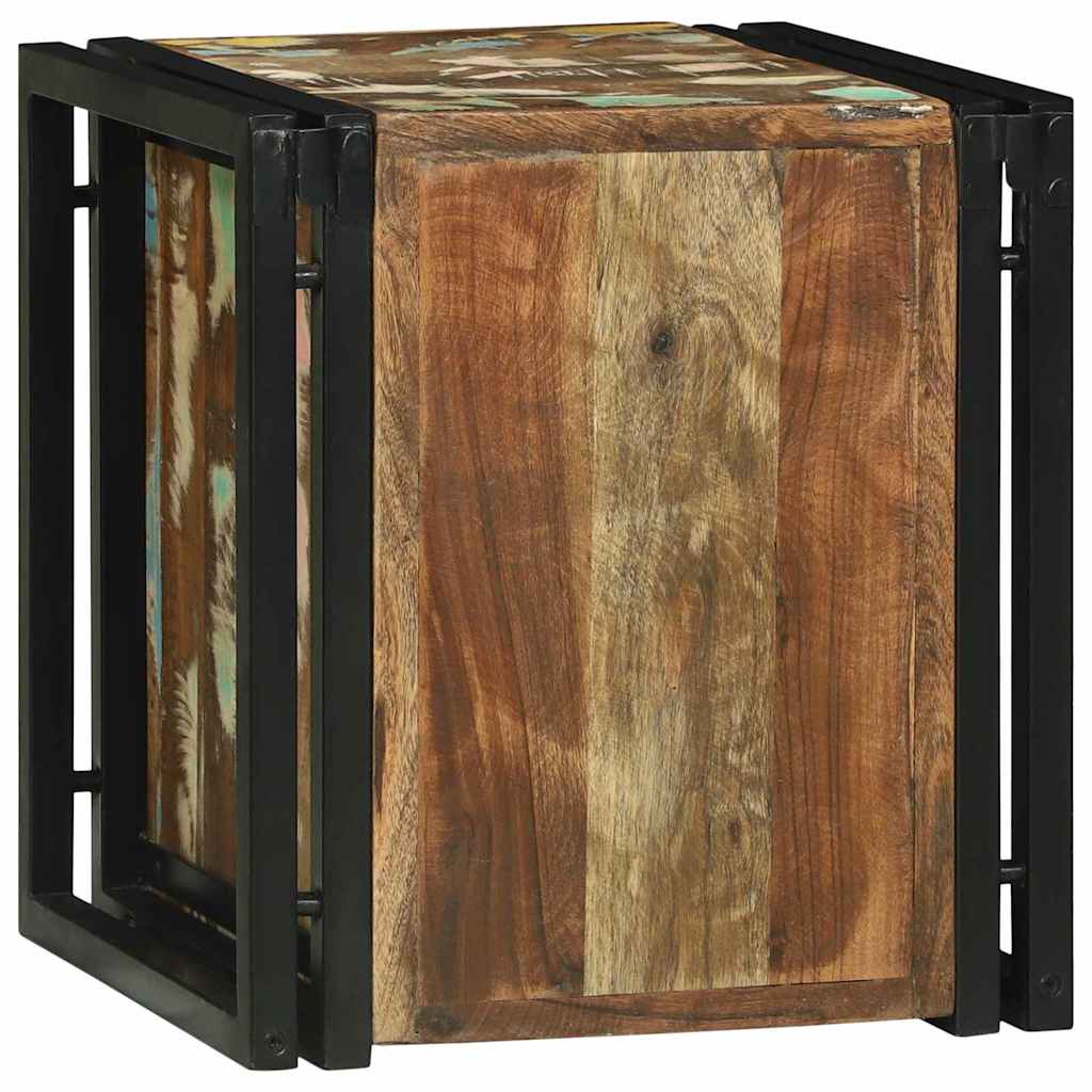 Étagère à vin 34.5 x 35 x 39 cm Bois massif de récupération