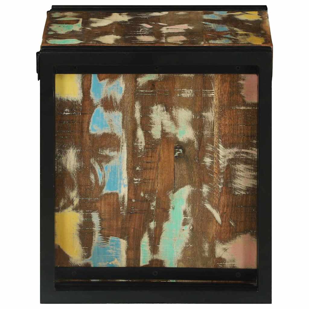 Étagère à vin 34.5 x 35 x 39 cm Bois massif de récupération